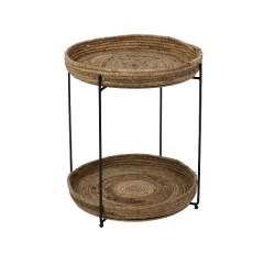 SIDETABLE WITH 2 BANANALEAF TRAY - CAFE, SIDE TABLES